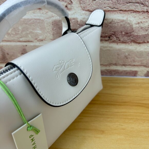 NEW Longchamp LE PLIAGE XTRA XS POUCH IN WHITE - Picture 5 of 9